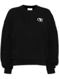 Off-White OW logo-print cotton sweatshirt - Black
