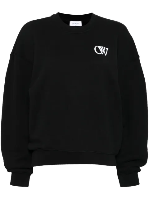 Off-White سويت شيرت قطن بطبعة شعار الماركة OW