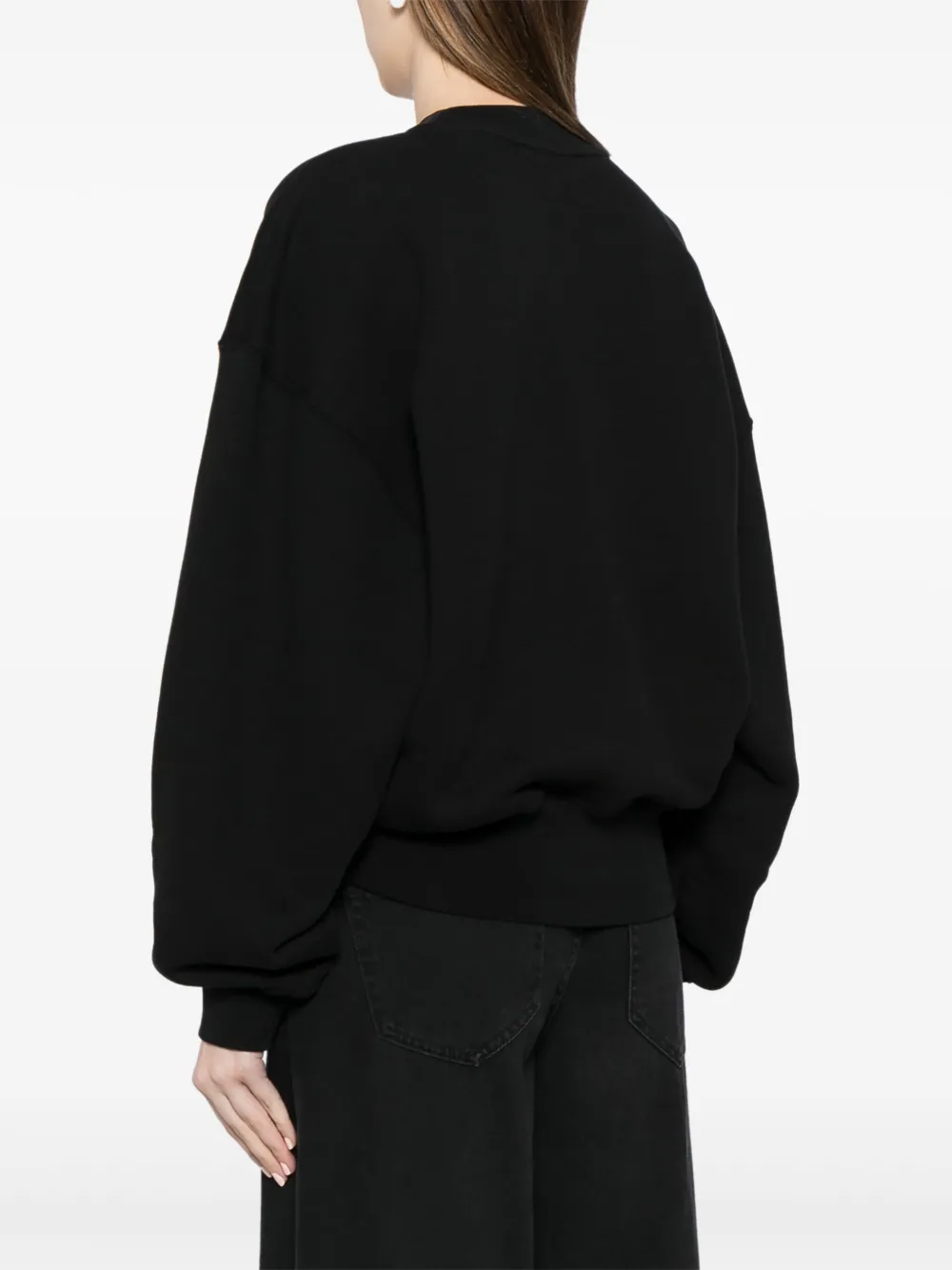 Off-White Sweater met logoprint Zwart