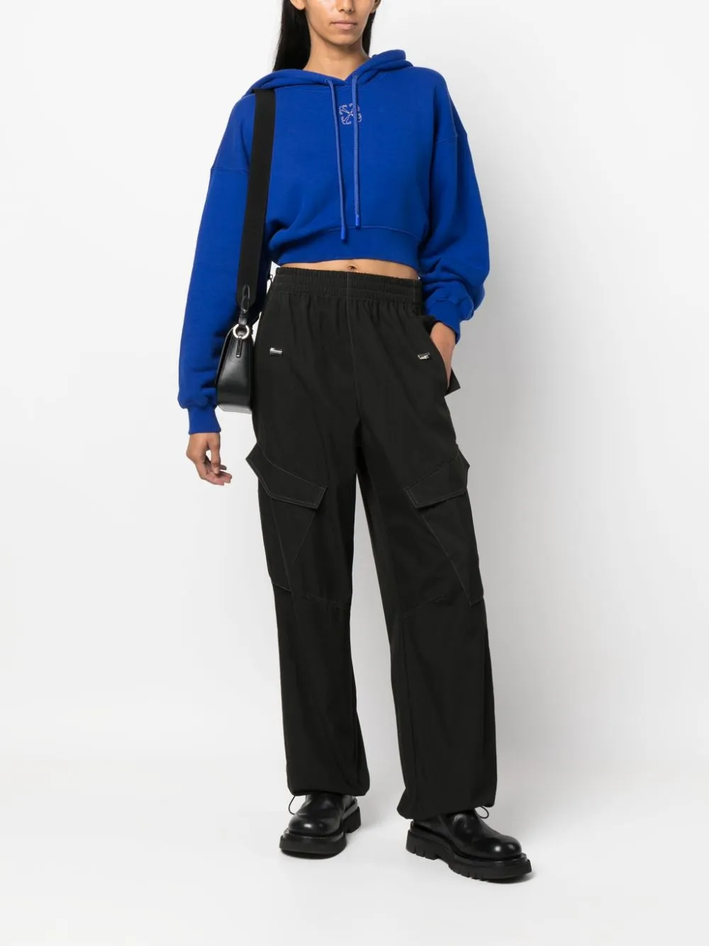 Off-White Cropped sweater - BLUE WHITE