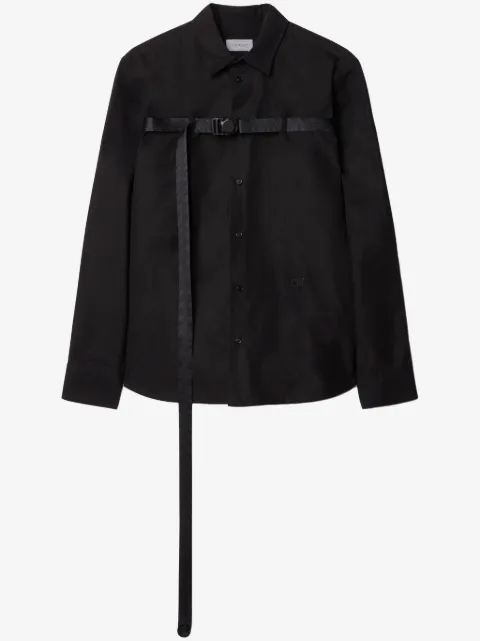 Off-White 扣环镂空棉衬衫