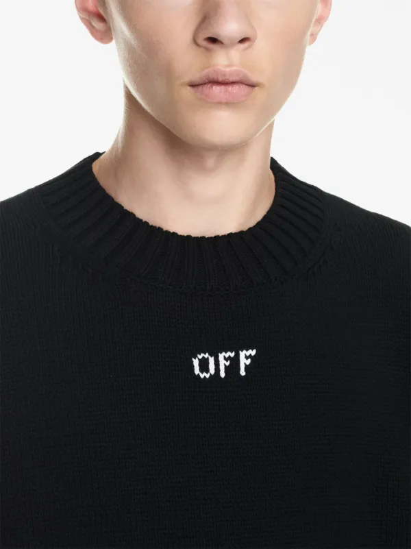 Off white black crew neck new arrivals