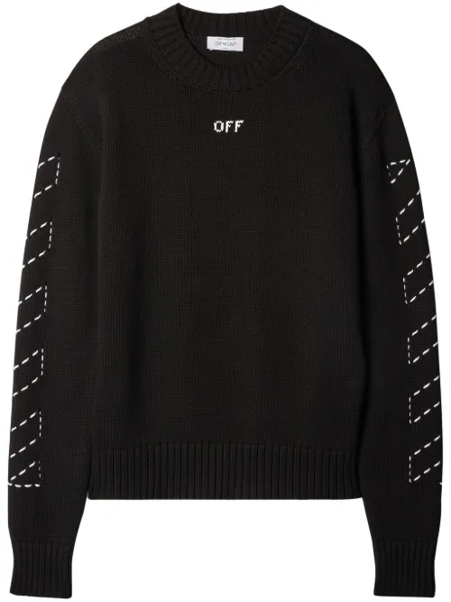 Pull à logo Arrows brodé - Off-White - Modalova