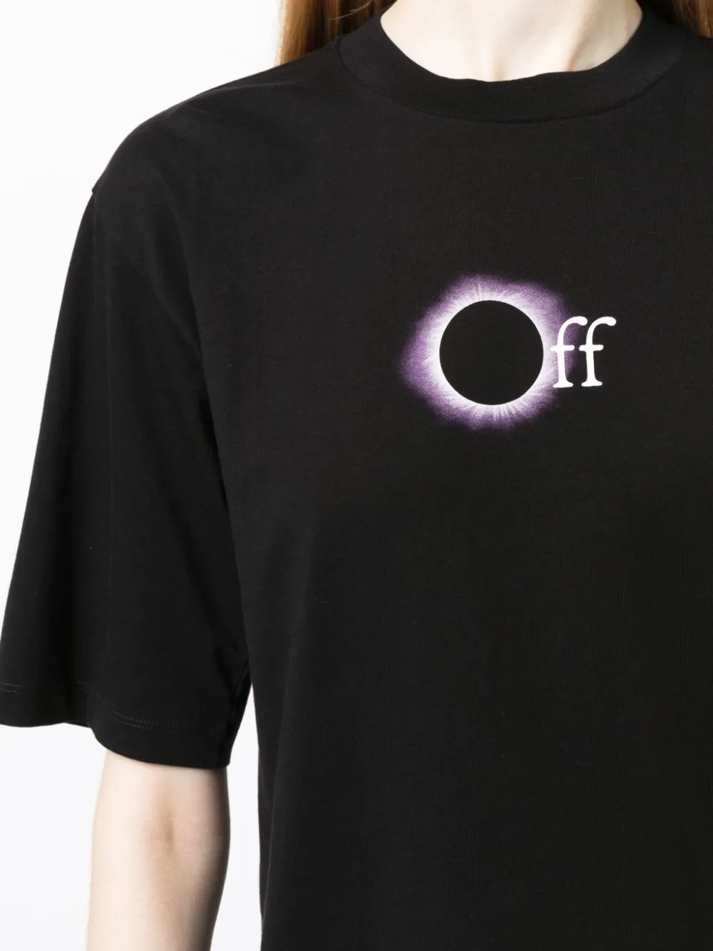 Off-white T-shirt Mit Logo-print In Black White