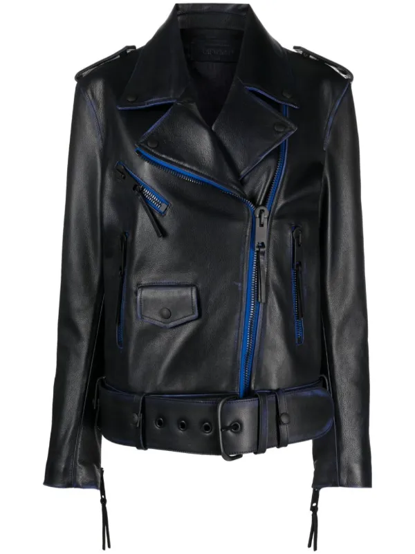 Veste en cuir off white cheap