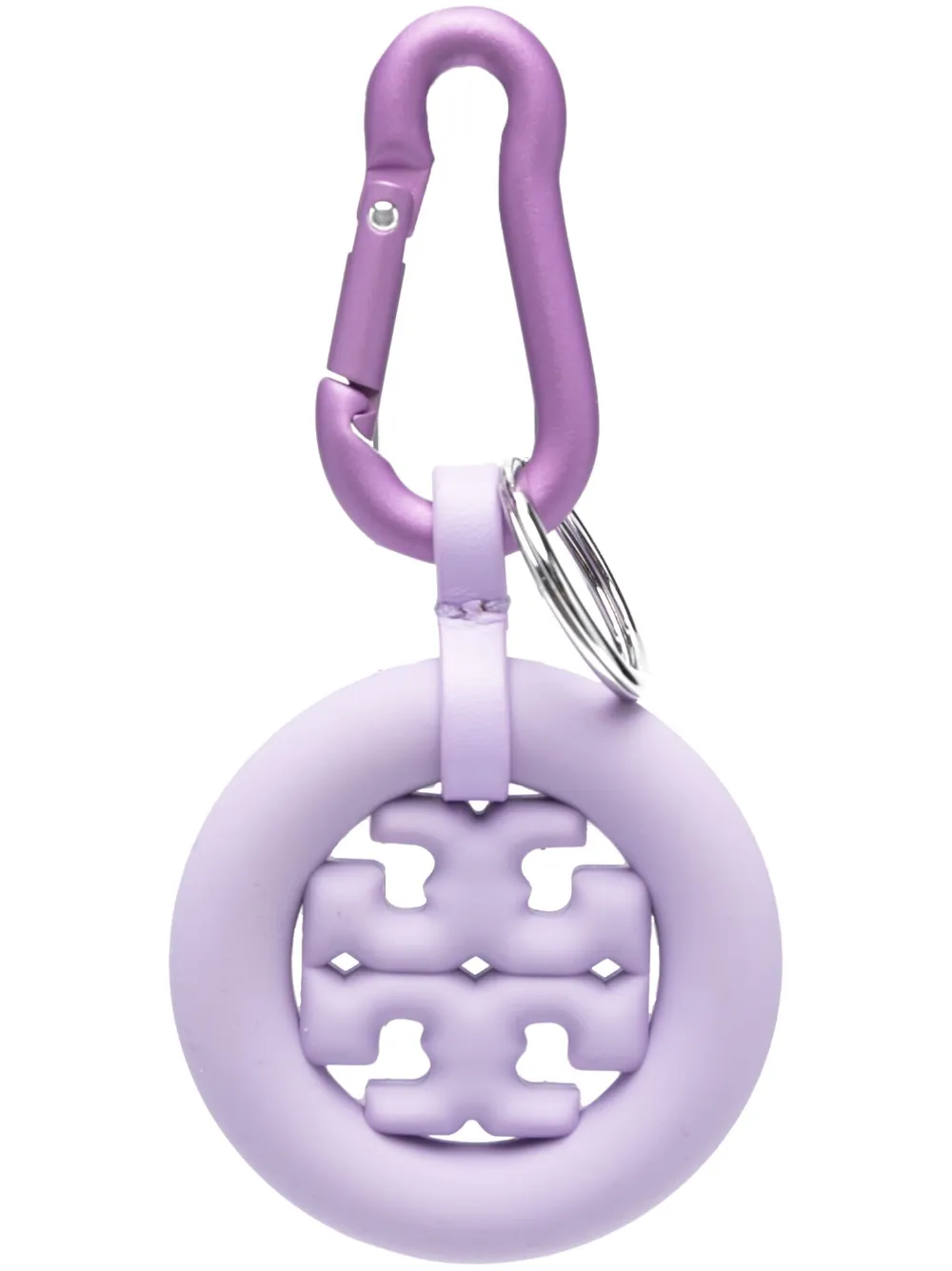 Tory Burch Padded Logo Key Chain In Purple ModeSens