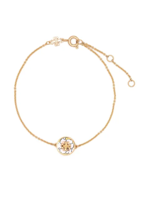 Tory Burch Kira enamel-detail chain bracelet