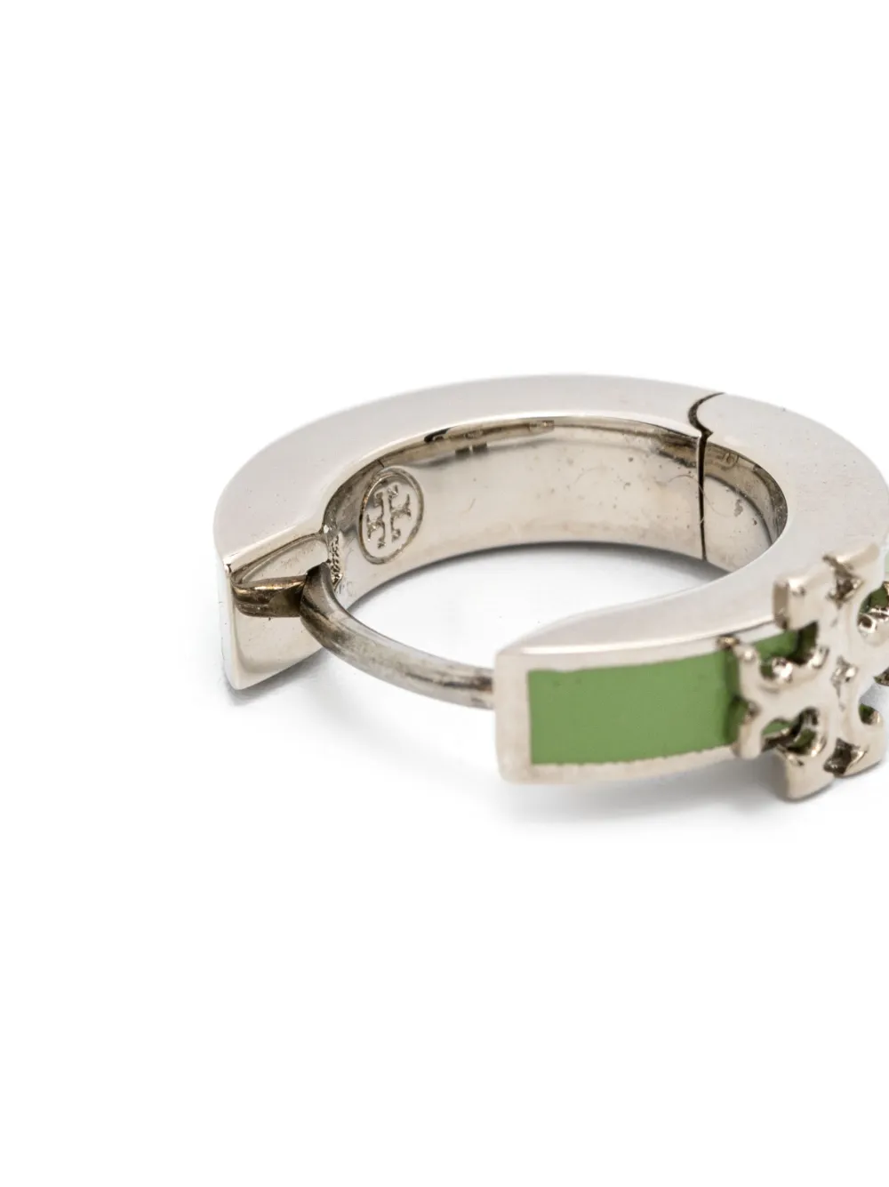 Tory Burch Kira huggie hoop earrings - Zilver