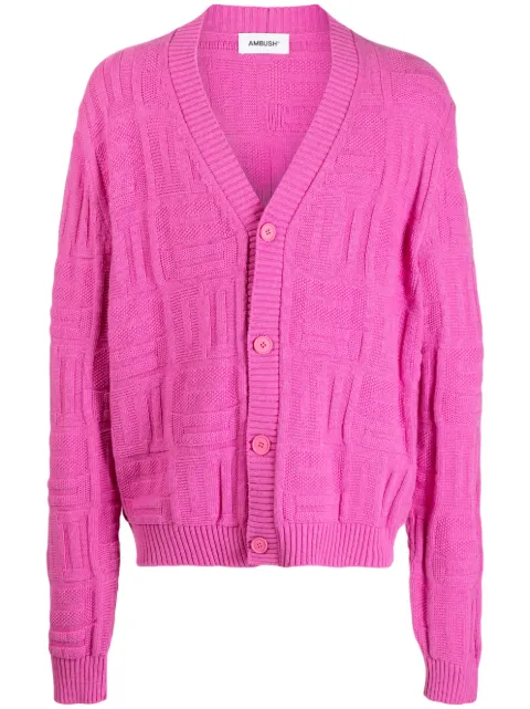 AMBUSH cardigan en maille à motif monogrammé