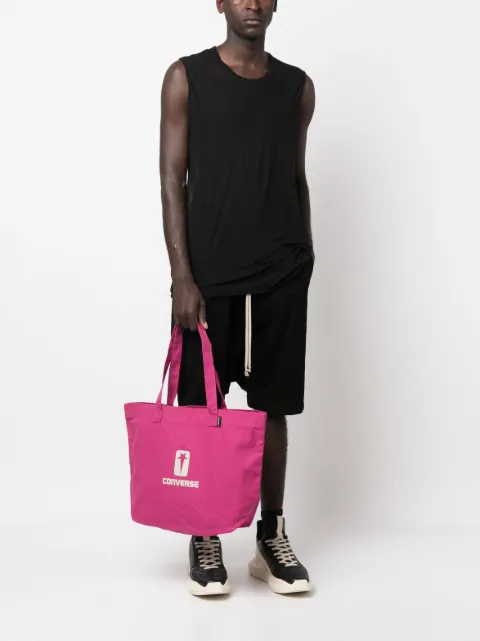 Converse x DRKSHDW logo-print canvas tote bag DC01CX092100R0 - 1