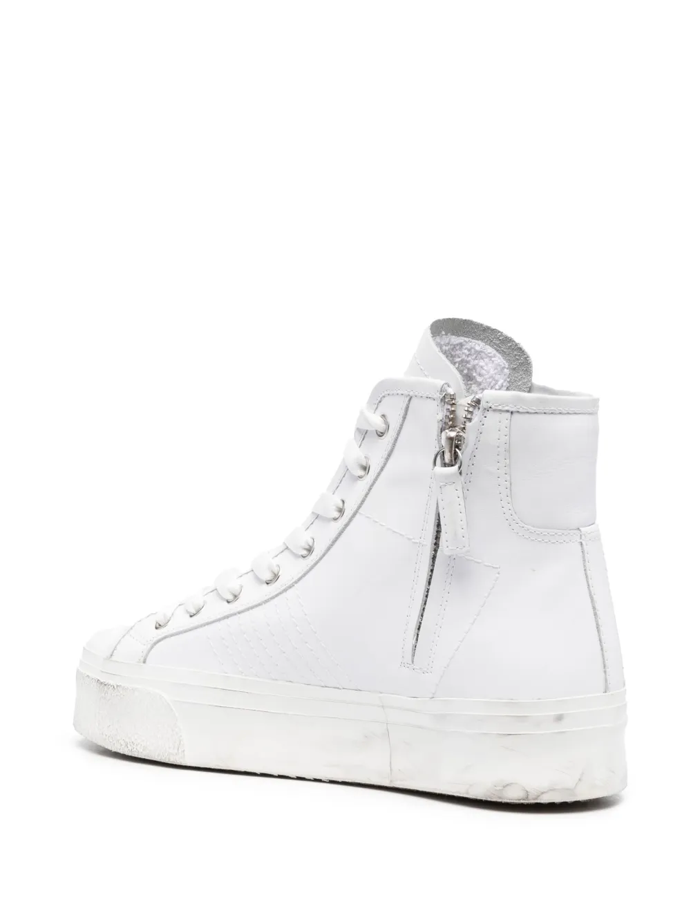 Shop Philippe Model Paris Paris Haute High-top Sneakers In White