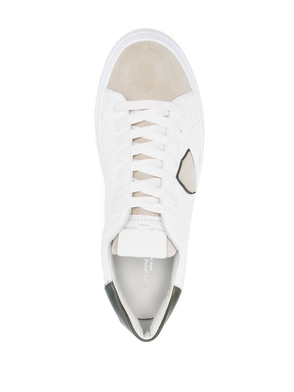 Shop Philippe Model Paris Tres Temple Low-top Sneakers In White
