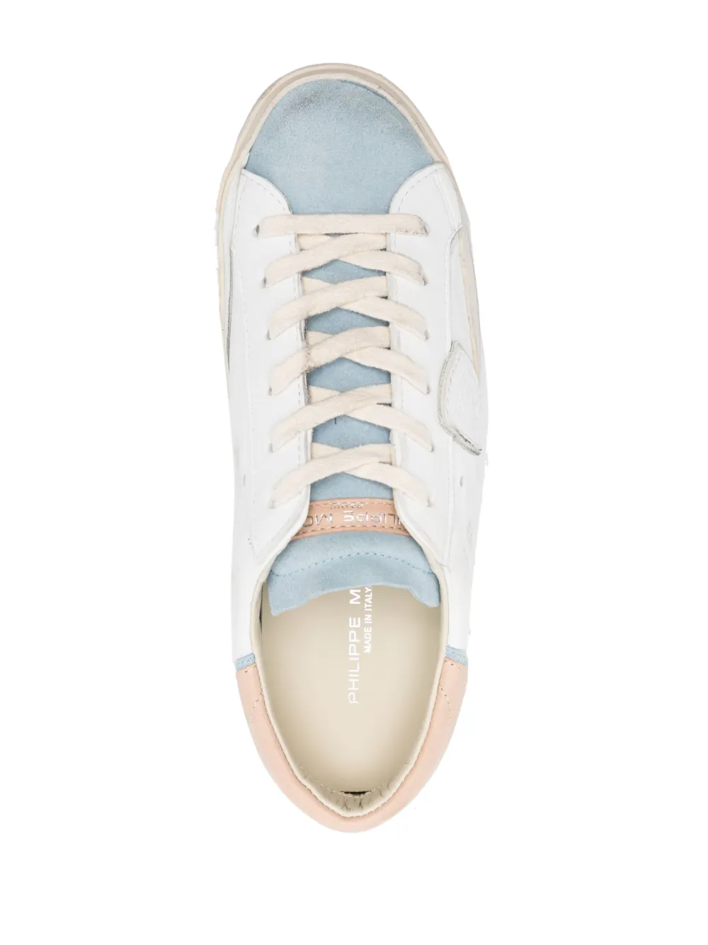 Philippe Model Prsx Leather Low-top Sneakers In White