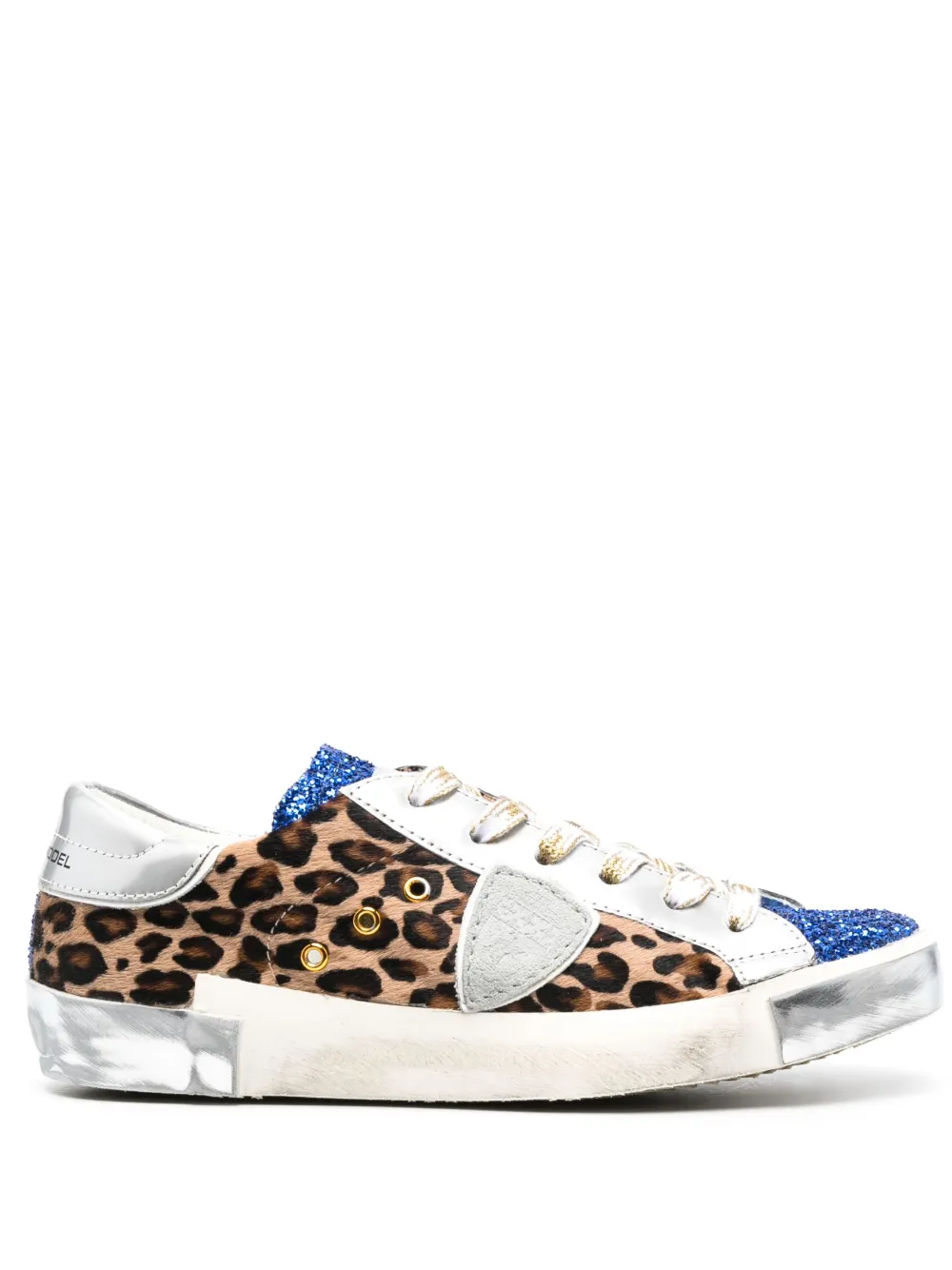 Philippe Model Paris PRSX leather low-top sneakers | Blue | Image 1