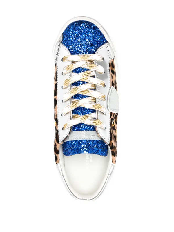 Philippe model glitter sneakers top