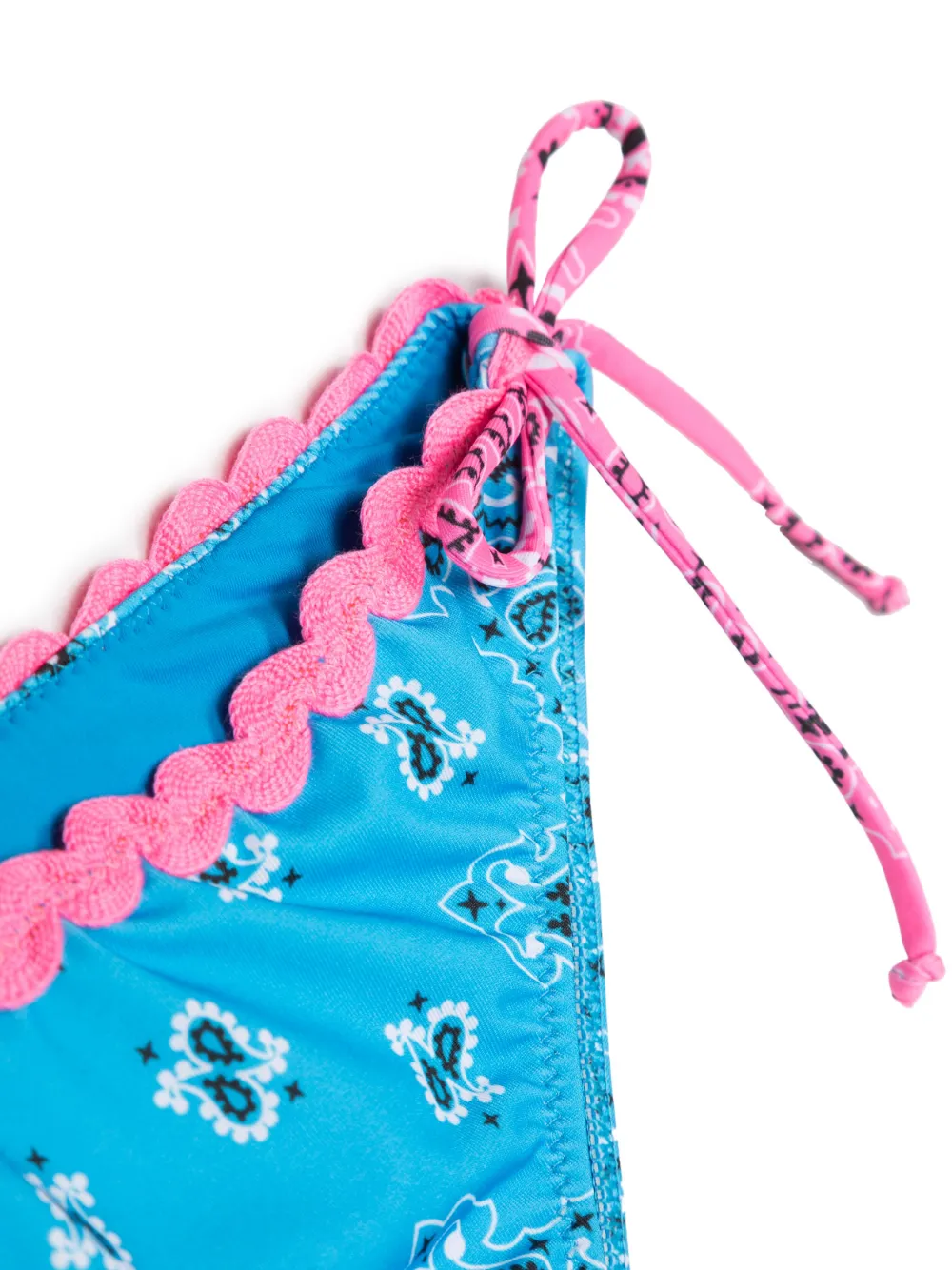 MC2 Saint Barth Kids bandana-print bikini - Blauw