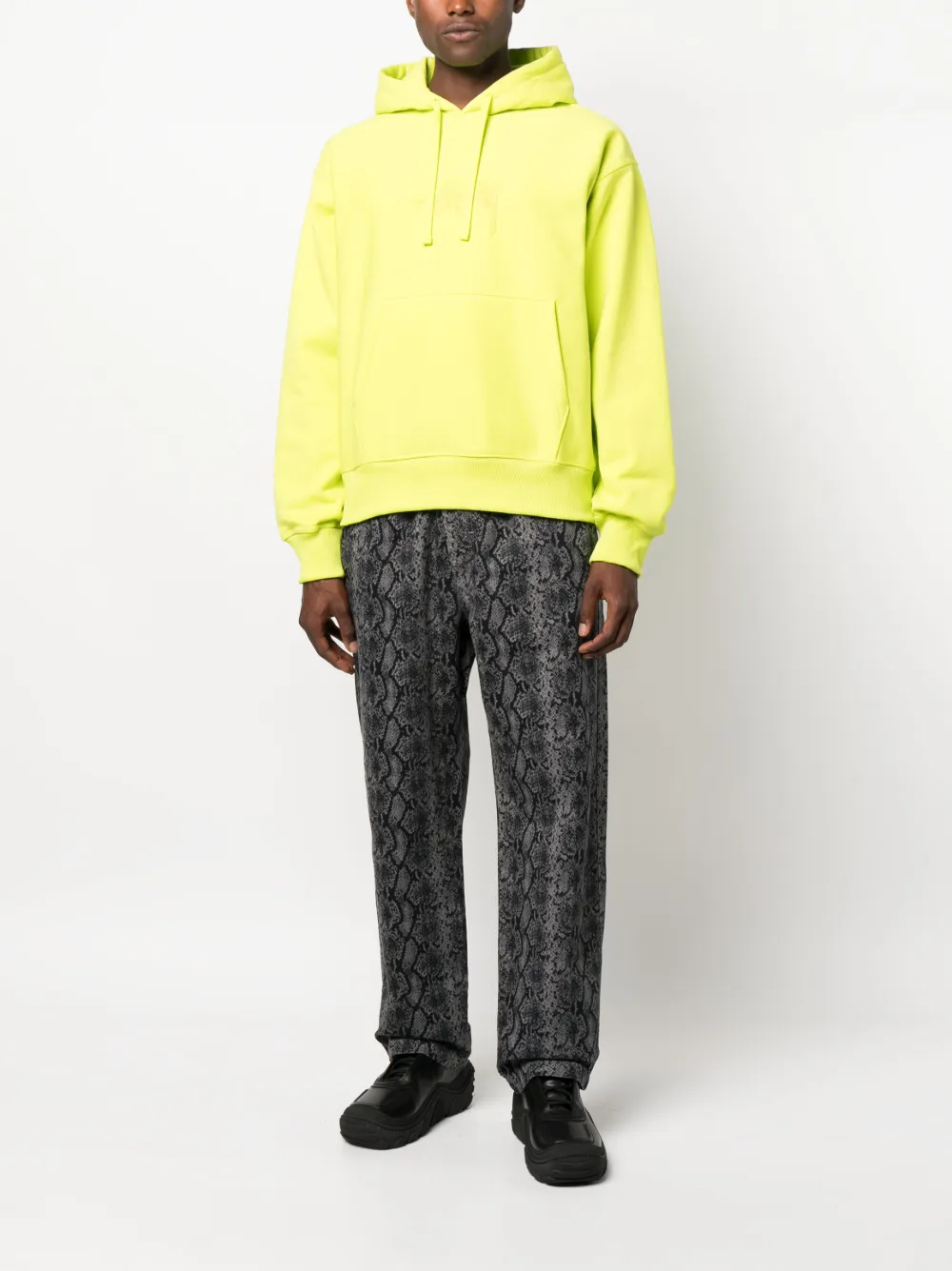 Stüssy Hoodie met geborduurd logo - Groen