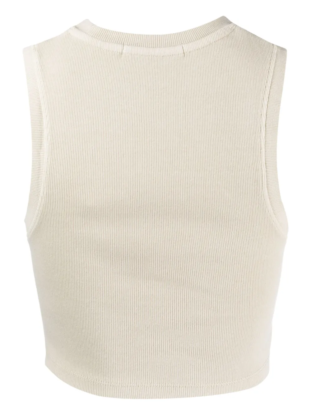 Calvin Klein Jeans monogram-print ribbed tank top - Beige