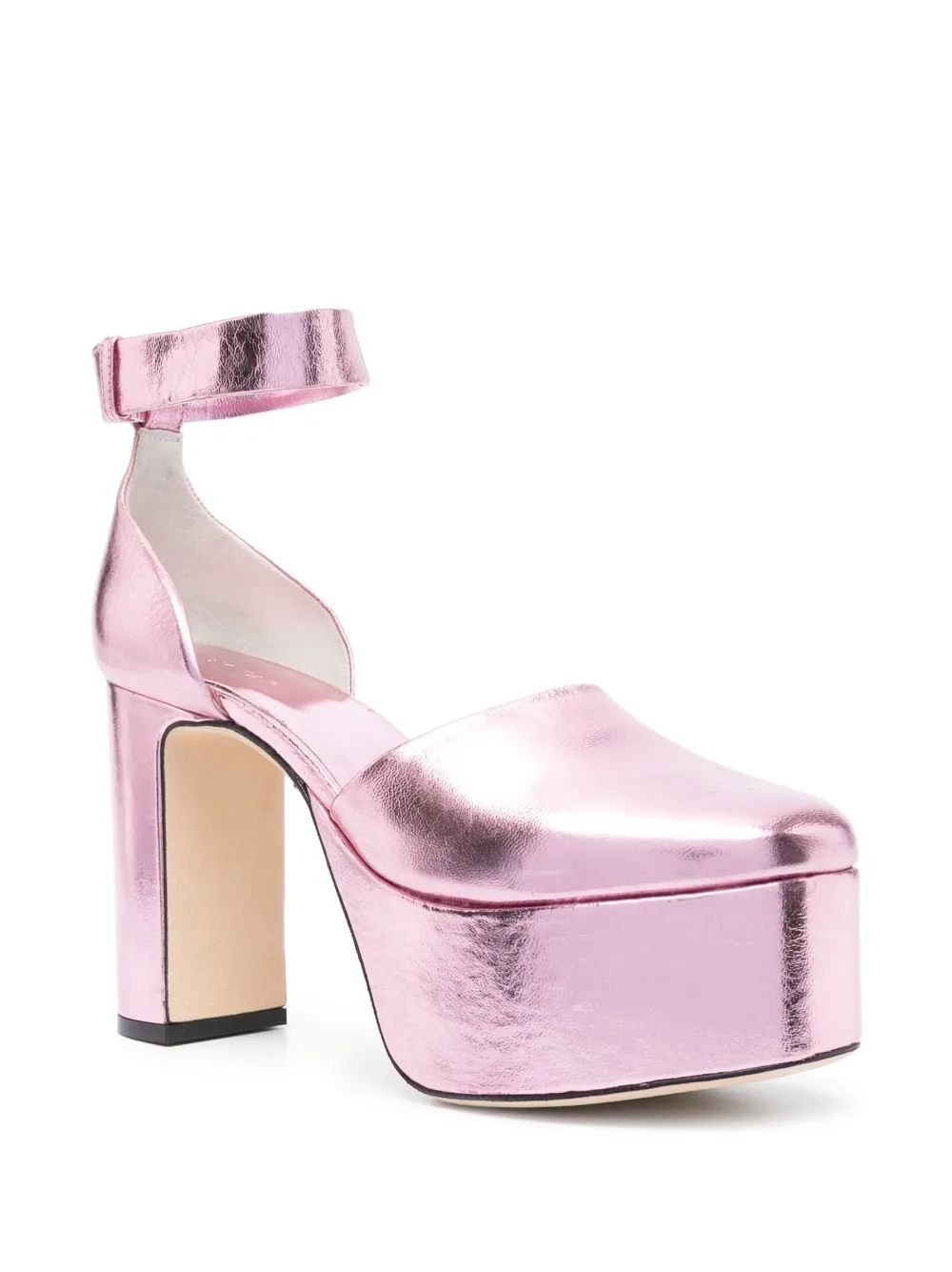 BY FAR Barb 120mm pumps - Roze