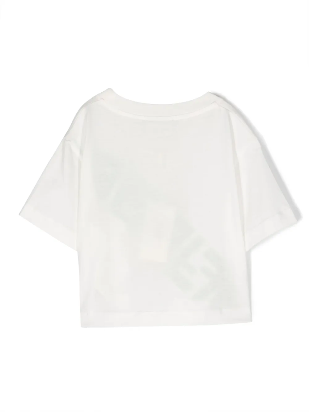 Shop Fendi Monogram-print Cotton T-shirt In White