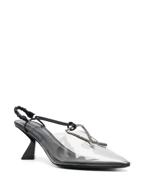 Nensi Dojaka 70mm crystal-embellished pumps ND23SSSC40011A17023 - 1
