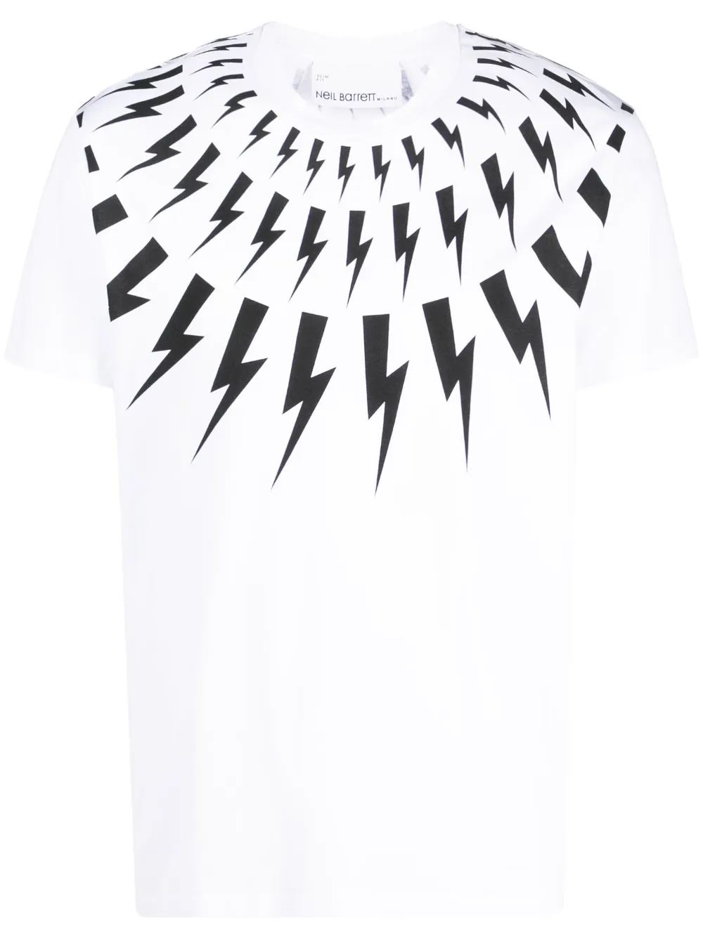 Neil Barrett graphic-print cotton T-shirt | White | Image 1