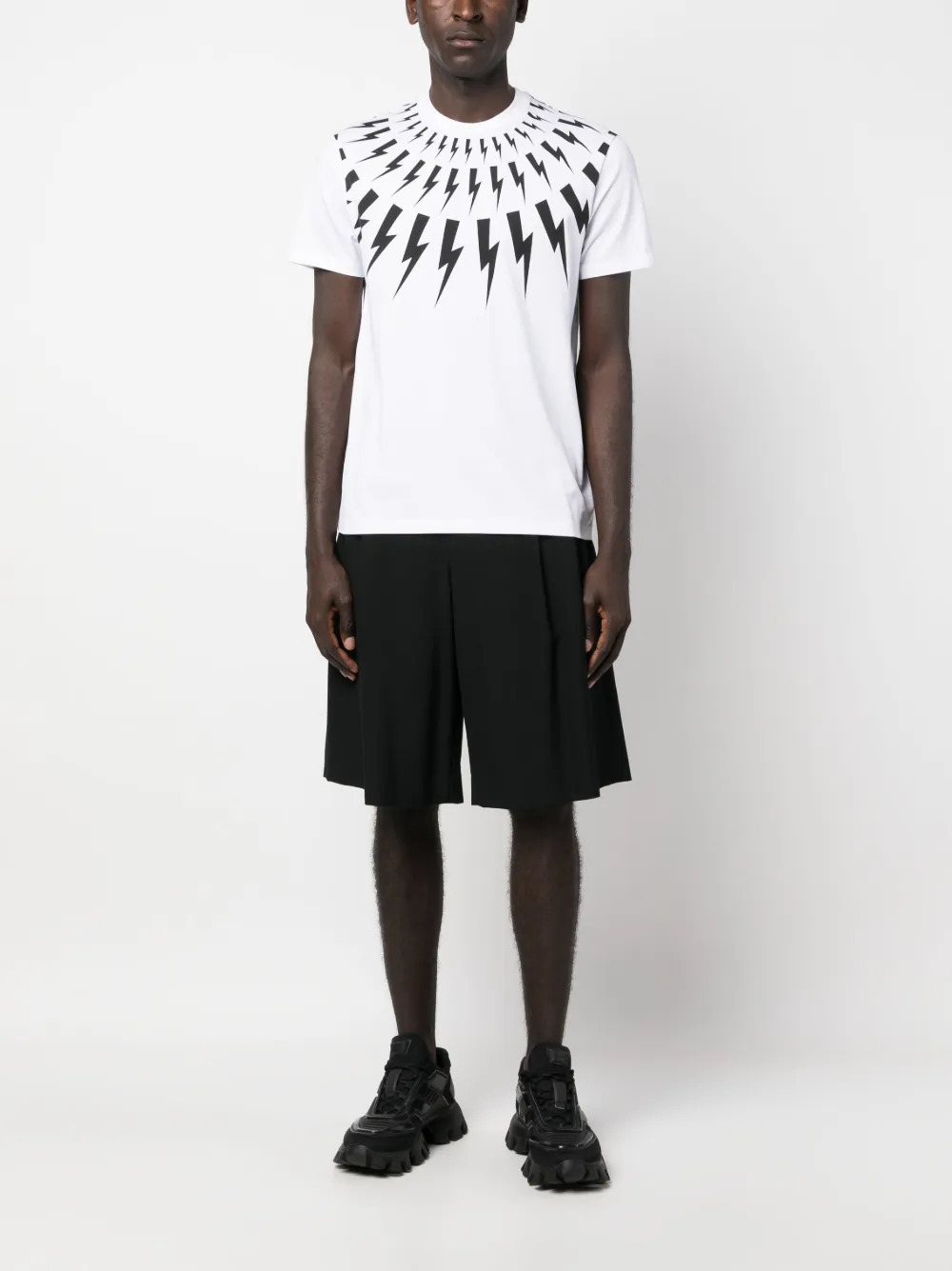 Neil Barrett T-shirt met grafische print - Wit