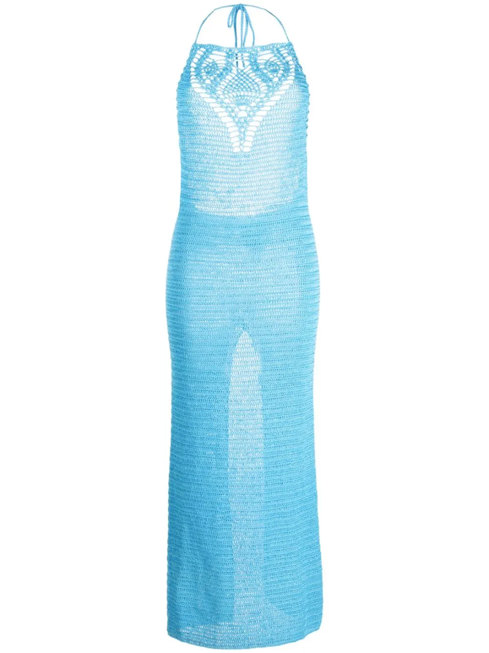 Letanne open-back knitted maxi dress