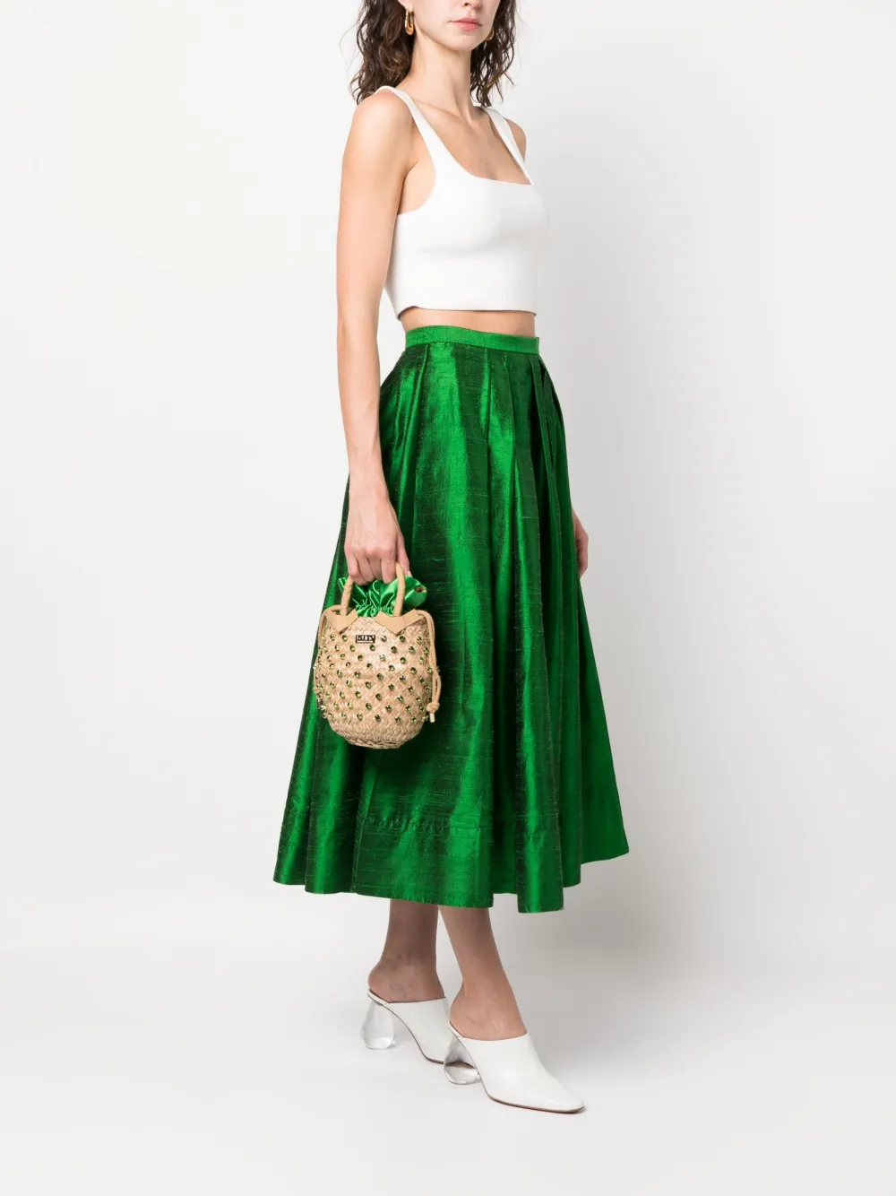 Le Nine Nina Sorbet basket bag - Beige