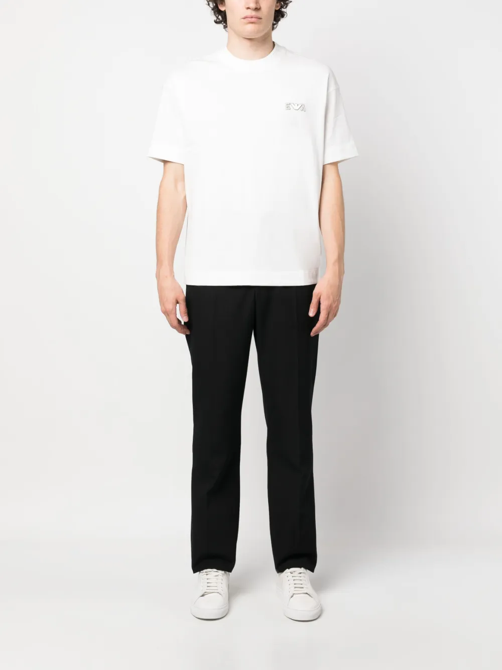 Emporio Armani T-shirt met logopatch - Wit