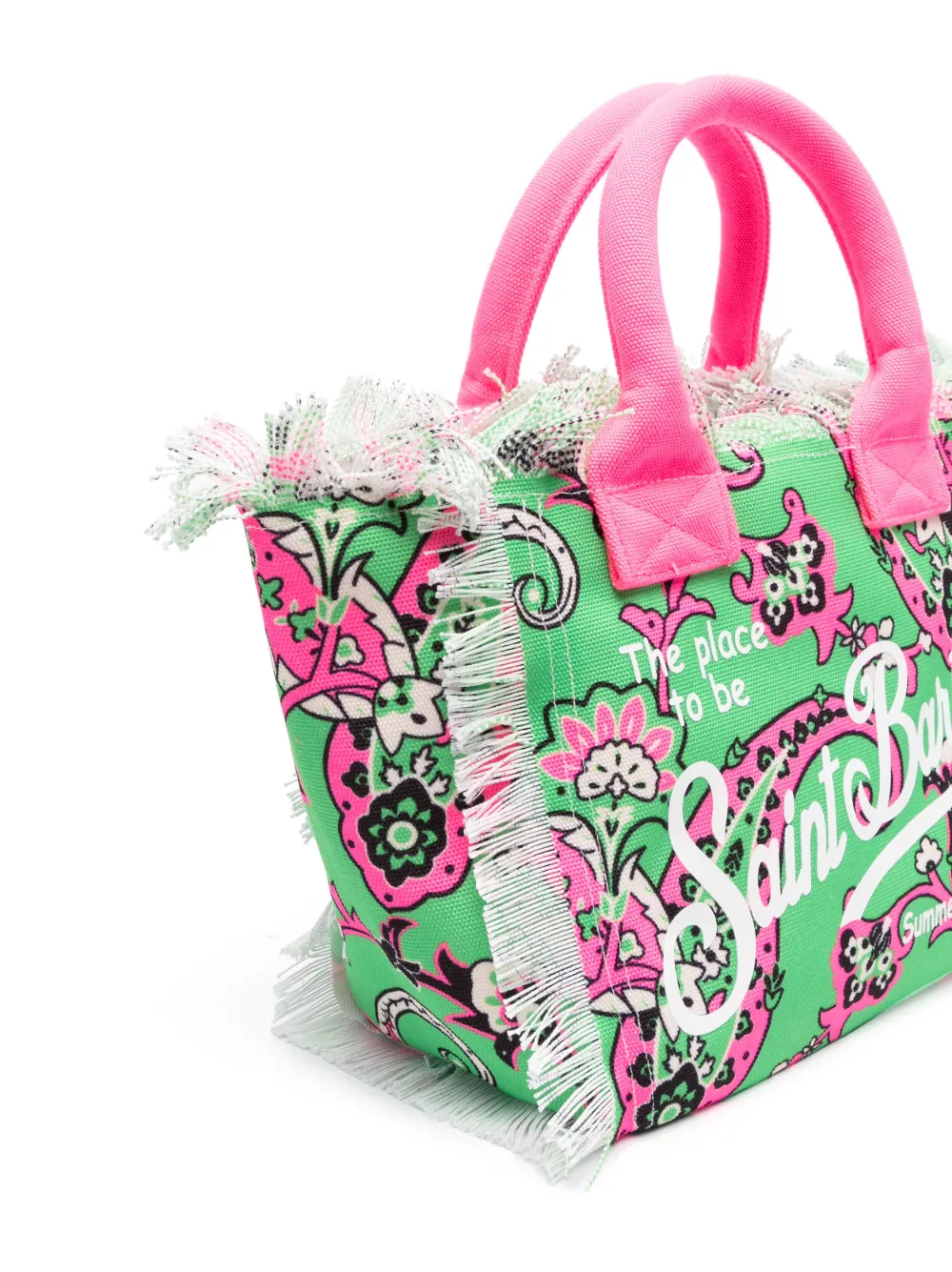 MC2 Saint Barth Kids Colette floral-print tote bag - Groen