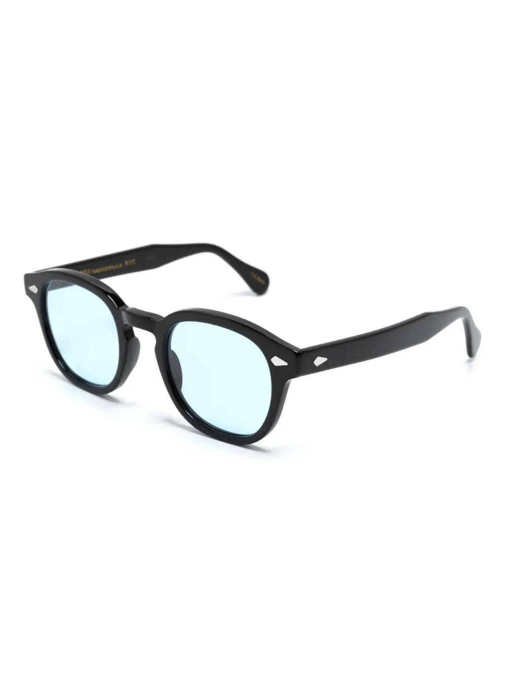 Moscot Lemtosh zonnebril met rond montuur - Zwart
