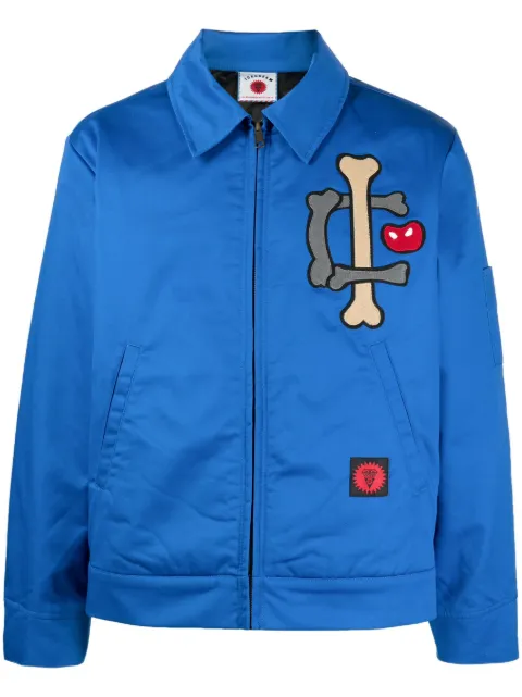 ICECREAM - logo-patch zip-up jacket