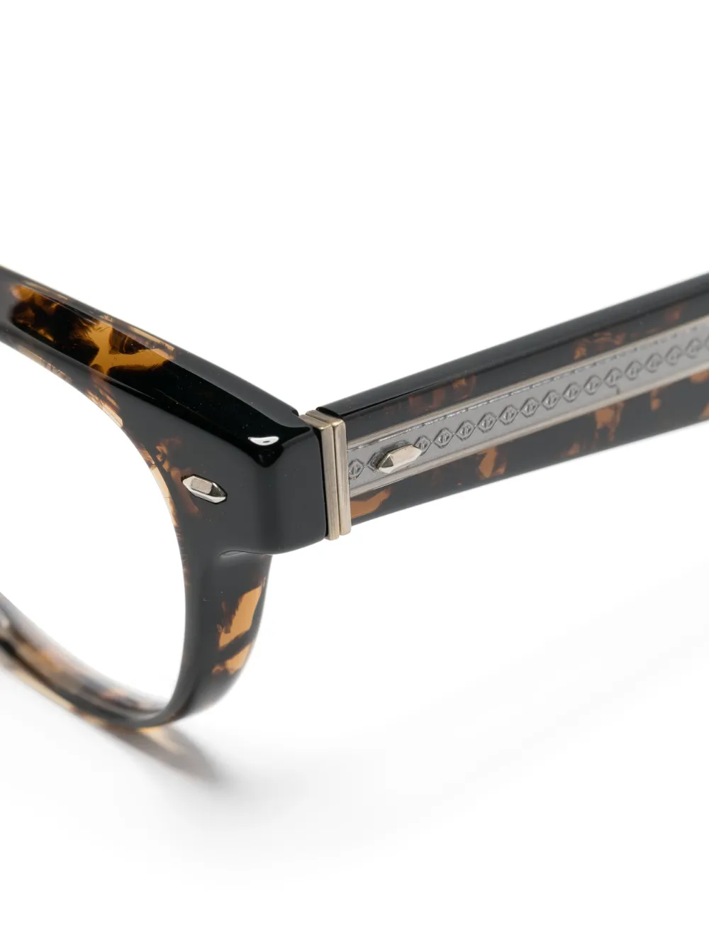 Shop Oliver Peoples Allenby Tortoiseshell-effect Glasses In Black