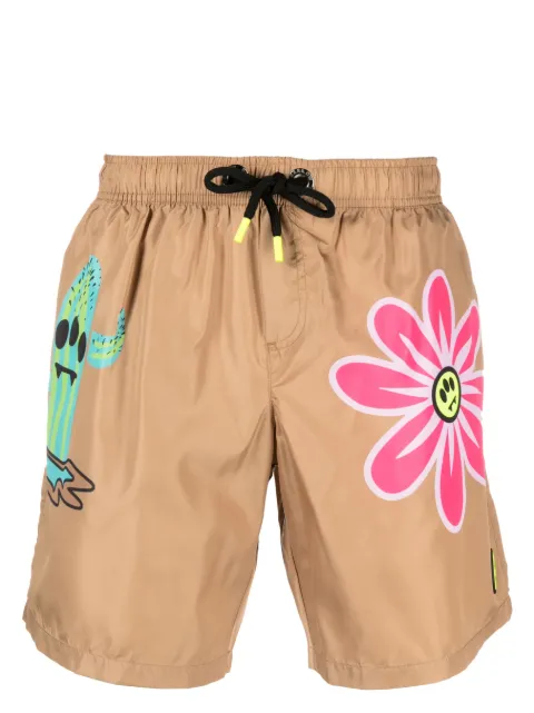 BARROW - graphic-print swim shorts