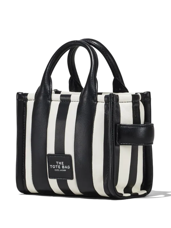 Marc Jacobs ザ ストライプ トートバッグ ミニ | ブラック | FARFETCH JP