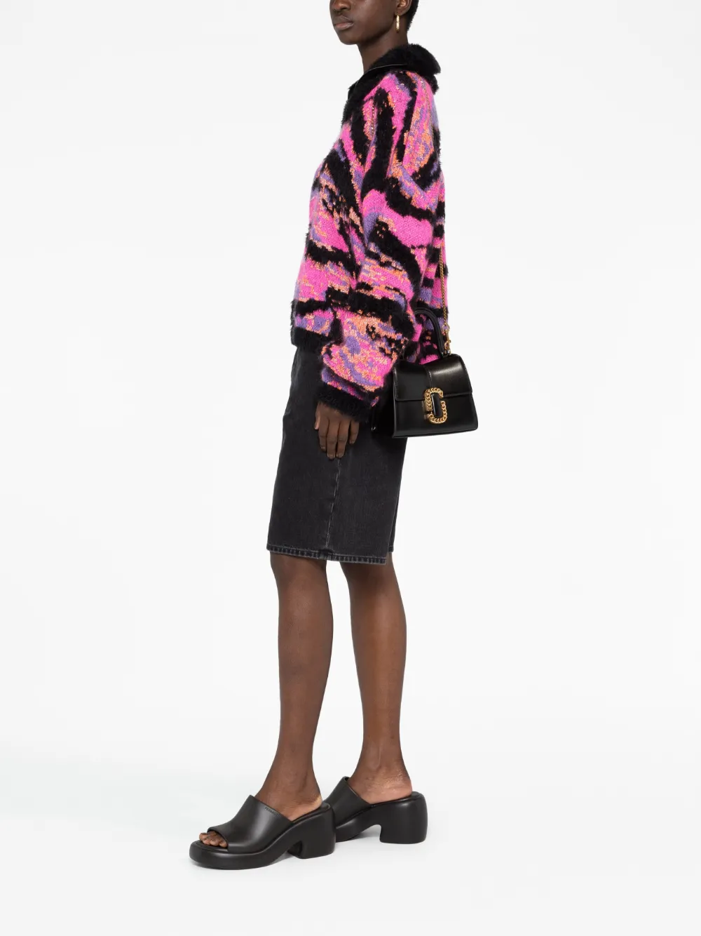 Marc Jacobs mini leather tote bag - Zwart