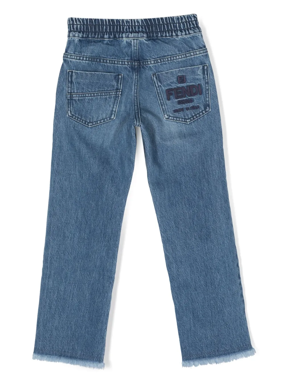 Fendi Kids Straight jeans Blauw