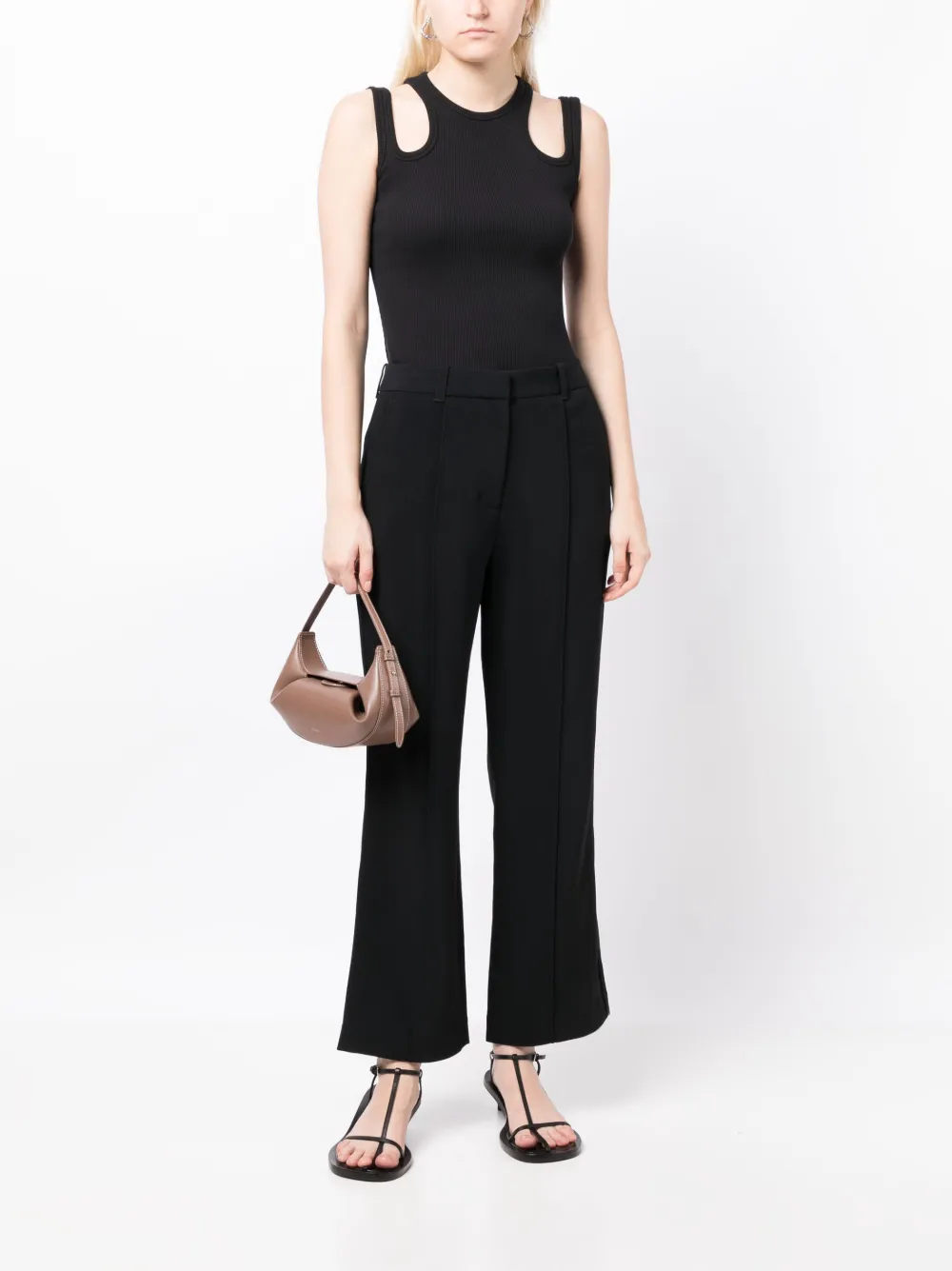 3.1 Phillip Lim mid-rise cropped trousers - Zwart