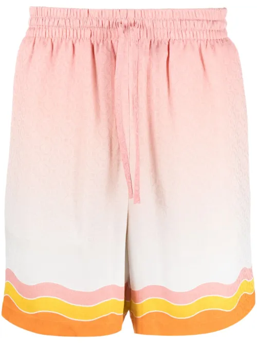 Short en soie à motif monogrammé - Casablanca - Modalova