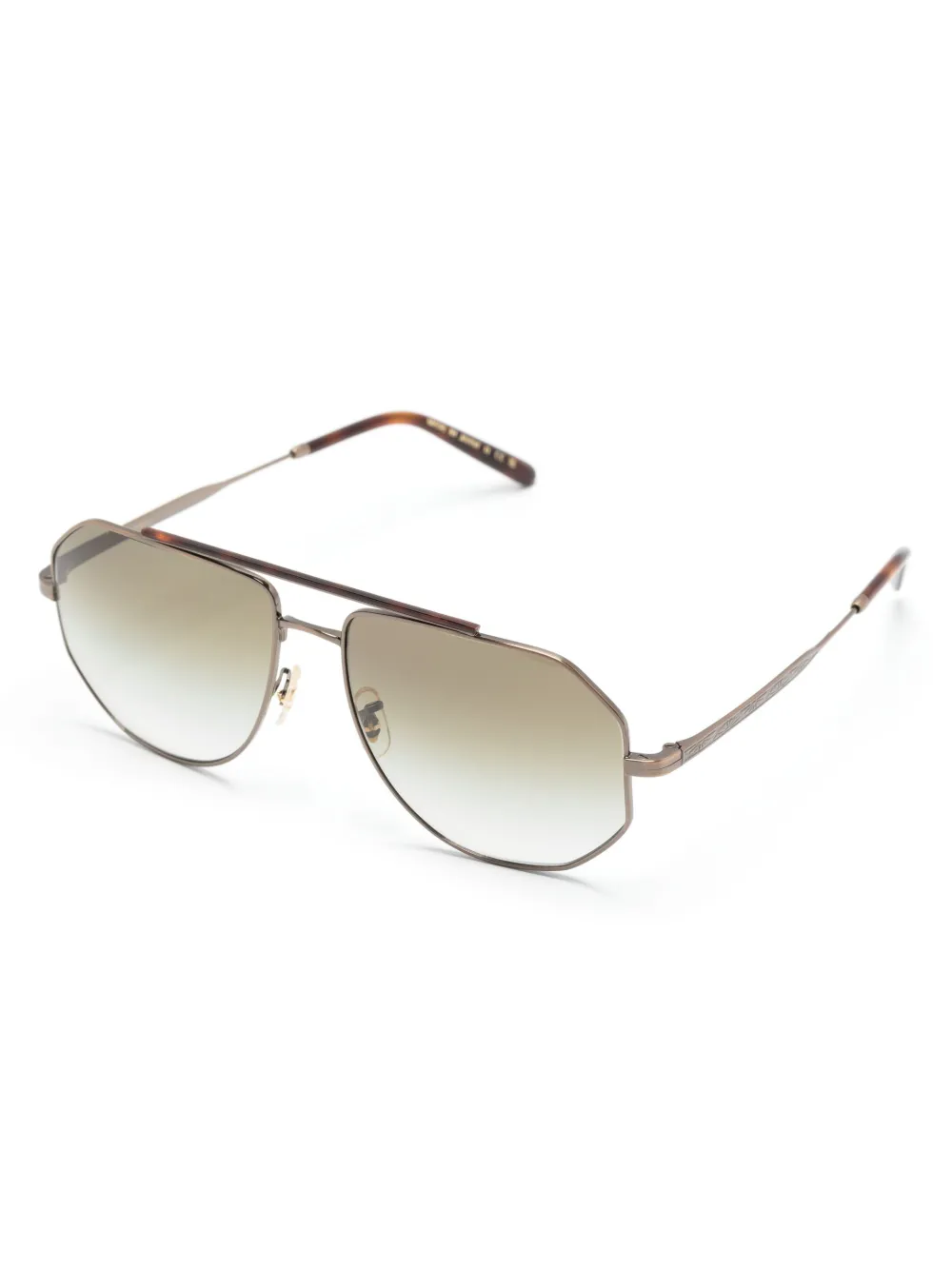 Oliver Peoples Moraldo hexagonal-frame sunglasses - Bruin