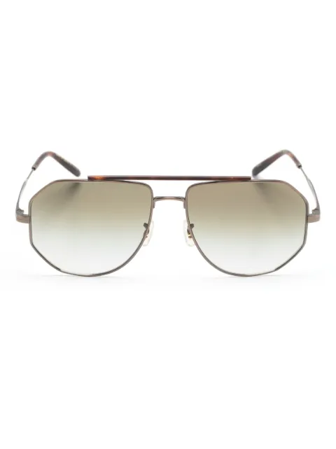 Oliver Peoples Sonnenbrille mit sechseckigem Gestell