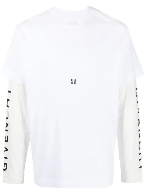 Givenchy logo-print layered T-shirt 