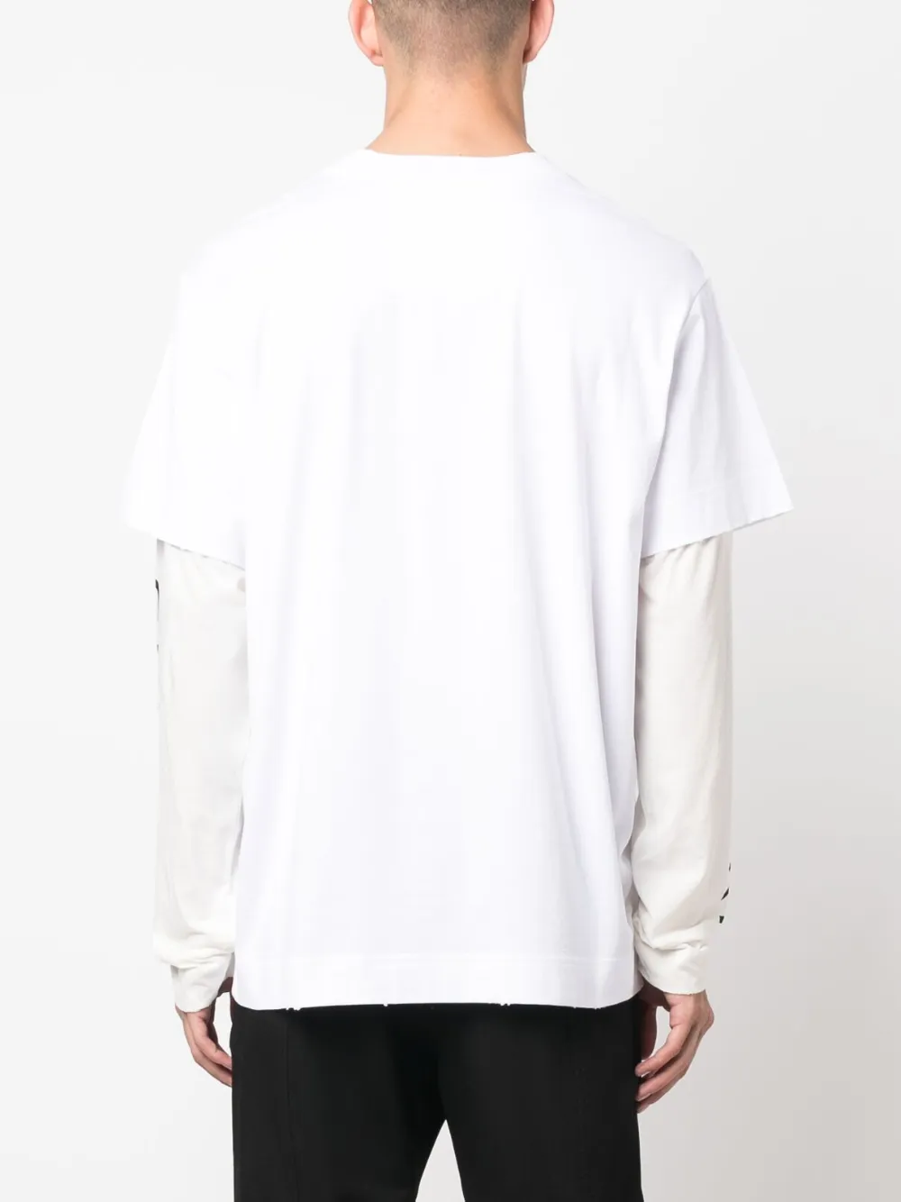 Givenchy T-shirt met logoprint 110 WHITE ECRU
