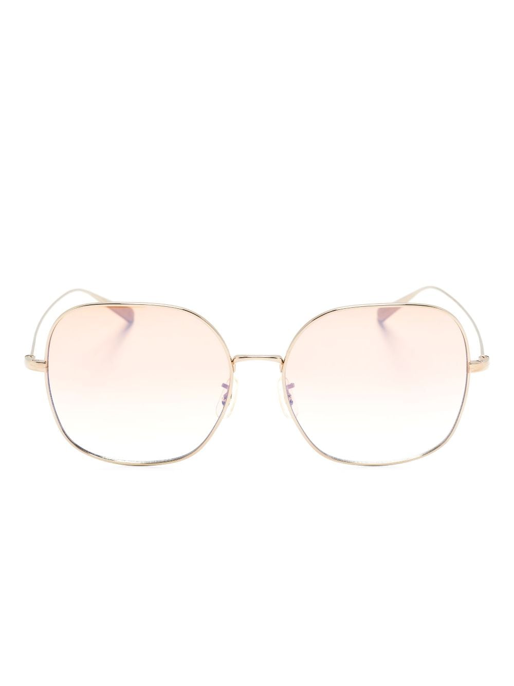 Oliver Peoples Deadani Round-frame Titanium Sunglasses In Pink