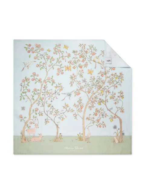 Atelier Choux graphic-print organic-cotton carré