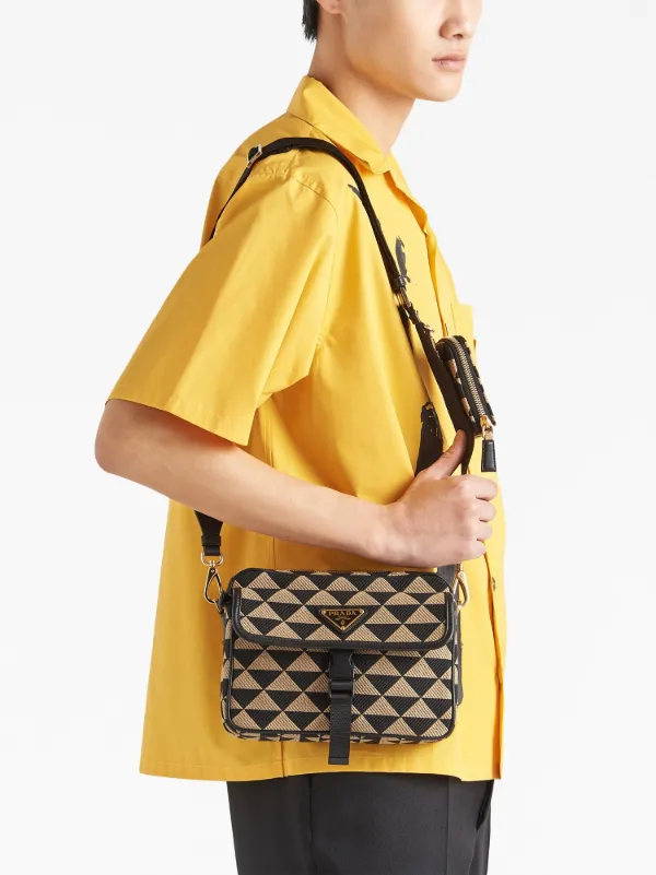 Prada プラダ シンボル ショルダーバッグ | ブラック | FARFETCH JP