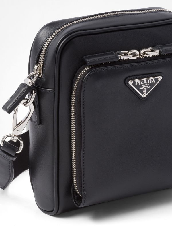 Prada triangle-logo Leather Shoulder Bag - Farfetch
