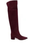 Gianvito Rossi knee-high suede boots - Red