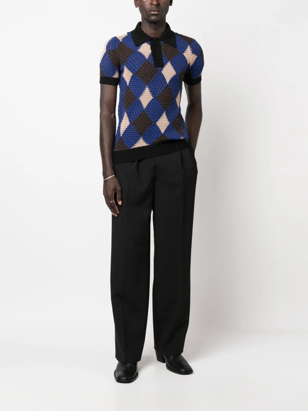 Botter Linnen poloshirt - Blauw